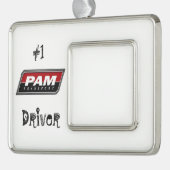 Pam Transport Verzilverd Kader Ornament (Links)