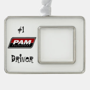 Pam Transport Verzilverd Kader Ornament