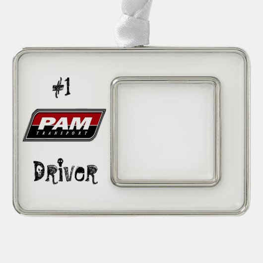 Pam Transport Verzilverd Kader Ornament (Voorkant)