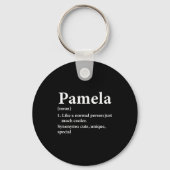Pamela Name Definition Funny D  Sleutelhanger (Voorkant)