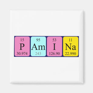 Pamina periodiek table name magnet magneet