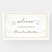 Pampa Grass Bridal Wedding Shower Welkom Spandoek (Horizontaal)