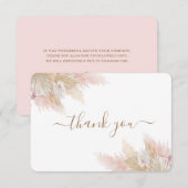 Pampagras bedankkaart (Voorkant / Achterkant)