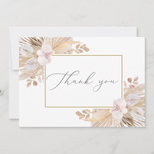 Pampagras Bedankkaart (Voorkant)