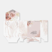 Pampagras Bloemrijke Chic Bruidsdouche Bedankdoosjes (Uitgevouwen)