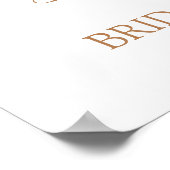 Pampagras Boho Chic Bruidsontvangstbord Poster (Hoek)