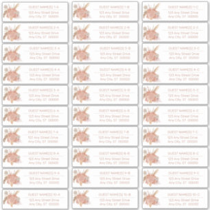 pampagras Hydrangeas Gastenadreslijst Sticker