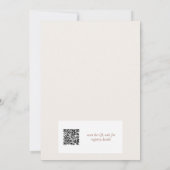 Pampagras Terracotta Boog Bruidsdouche QR Code Kaart (Achterkant)