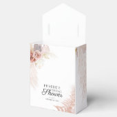 Pampagras Terracotta Botanische Bruidsdiner Bedankdoosjes (Geopend)