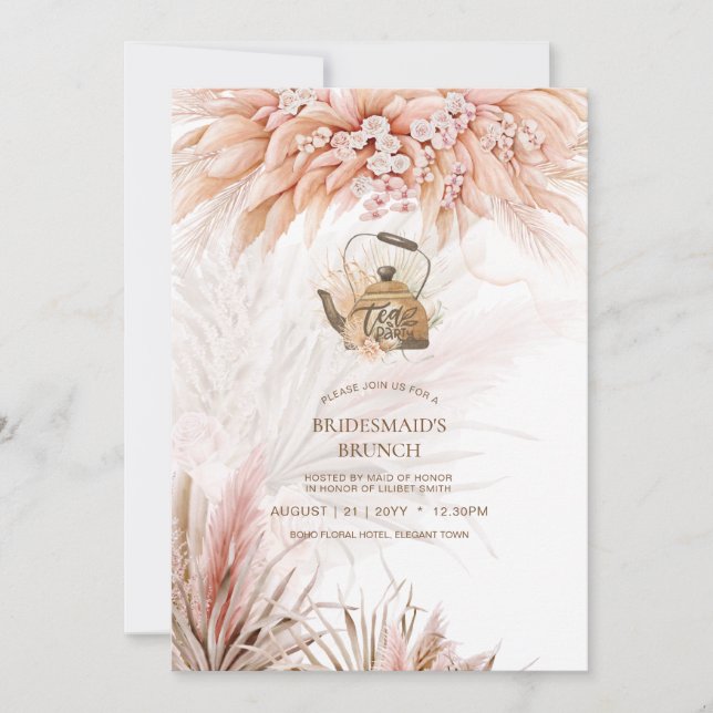 Pampagras THEEKRANS Bruidsborrel Lunch (Voorkant)