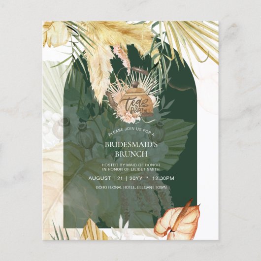 Pampagras THEEKRANS Bruidsborrel Lunch Flyer (Voorkant)