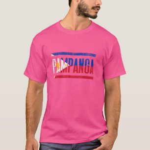 PAMPANGA FILIPIJNEN MET ZIJN FILIPIJNSE VLAG T-SHIRT