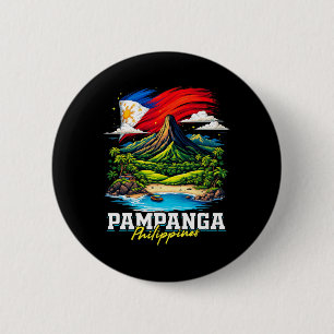 Pampanga Filipijnen Souvenir Filipijnse Vlag Ronde Button 5,7 Cm
