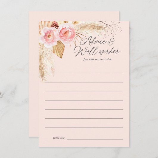 Pampas à fleurs de boho rose, conseil pour la futu (Devant / Derrière)