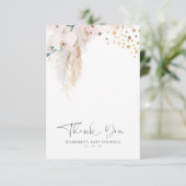 Pampas Baby shower Floral Grass Petit Merci (Debout devant)