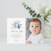 Pampas bloemendoop Foto Dank je kaart (Staand voorkant)