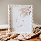 Pampas bohème herbe Cartes et cadeaux Poster