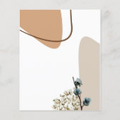 Pampas Boho Grass Gender Reopenbaart de uitnodigin (Achterkant)