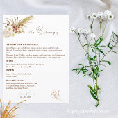 Pampas Boire Menu Modèle