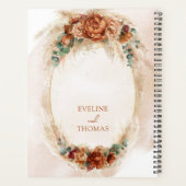 Pampas bordeaux rouillé en terre cuite à l'aquarel (Dos)