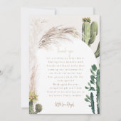 Pampas Cactus Baby shower Merci (Devant)