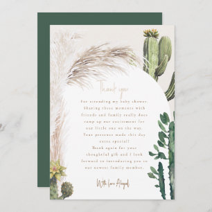 Pampas Cactus Baby shower Merci