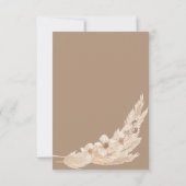 Pampas Carte de remerciements d'ours en peluche (Dos)