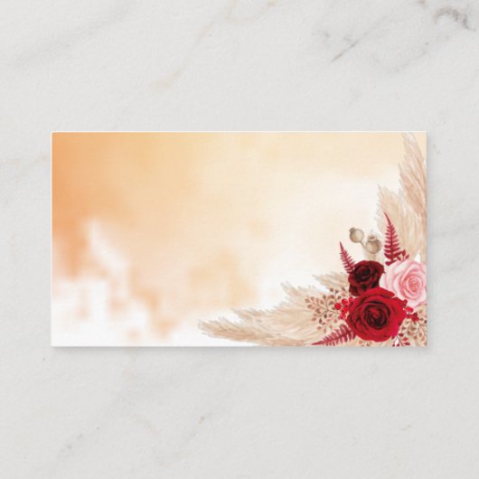 Pampas Combien de baisers pour Mme Douche carte de (Dos)