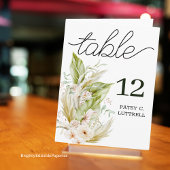 Pampas Delicate Plier Numéro de table Modèle