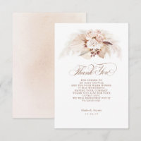 Pampas exotique Grass Baby shower Floral Merci