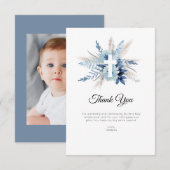 Pampas Floral Eerste Communie Dankjewel Kaart (Voorkant / Achterkant)