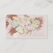Pampas Florist Grass Floral Tropisch Oerwoud Visitekaartje (Achterkant)