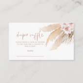 Pampas gazon diaper tombole billet carte d'enceint (Devant)