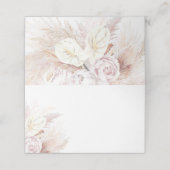 Pampas Gras Anthuriums Elegante Tropische Bruiloft (Buitenkant ongevouwen)