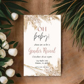 Pampas Gras Baby Shower Uitnodiging | Neutraal Boh