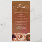 Pampas Gras Bloem Aardewerk Menu (Voorkant)