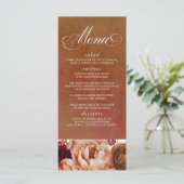 Pampas Gras Bloem Terracotta Menu (Staand voorkant)