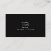 pampas gras boho bloemen piano visitekaartje (Achterkant)