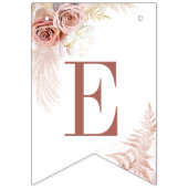 Pampas Gras Boho Chic Terracotta Bruiloftsfeest Vlaggetjes (Derde vlag)