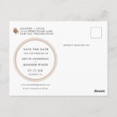 Pampas Gras Boho Save the Date Briefkaart (Achterkant)