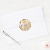 Pampas gras Chinese bruiloft dank u Ronde Sticker (Envelop)