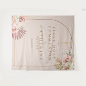 Pampas gras eerste communie foto achtergrond wandkleed (Voorkant (horizontaal))