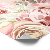 Pampas gras eerste communie welkomstbord poster (Hoek)