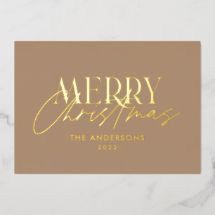 Pampas gras eucalyptus moody modern terracotta voo folie feestdagenkaart