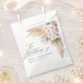 Pampas gras gedroogd botanisch script boho bruilof bedankzakje (Geknipt)