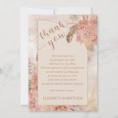 Pampas Gras | Hydrangea Baby Shower Bedankt (Voorkant)