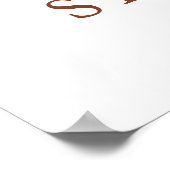 Pampas Gras Terracotta Bruiloft Welkom Bord Poster (Hoek)