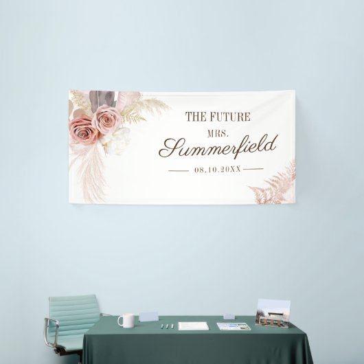 Pampas Gras Terracotta Bruiloftsborrel Spandoek (Beurs)