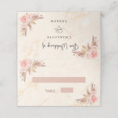 Pampas grasbloesems marmer (Buitenkant ongevouwen)