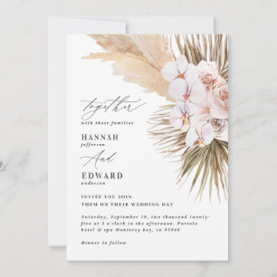 Pampas graspalmfoliage orchid modern rustig